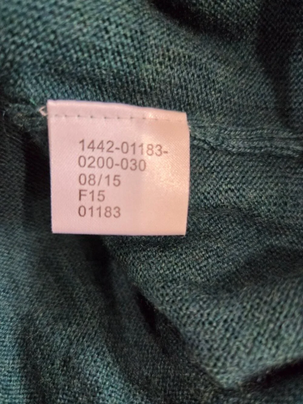 Men’s Jos. A. Bank Travelers Large Merino Wool V-Neck Pullover Sweater Green